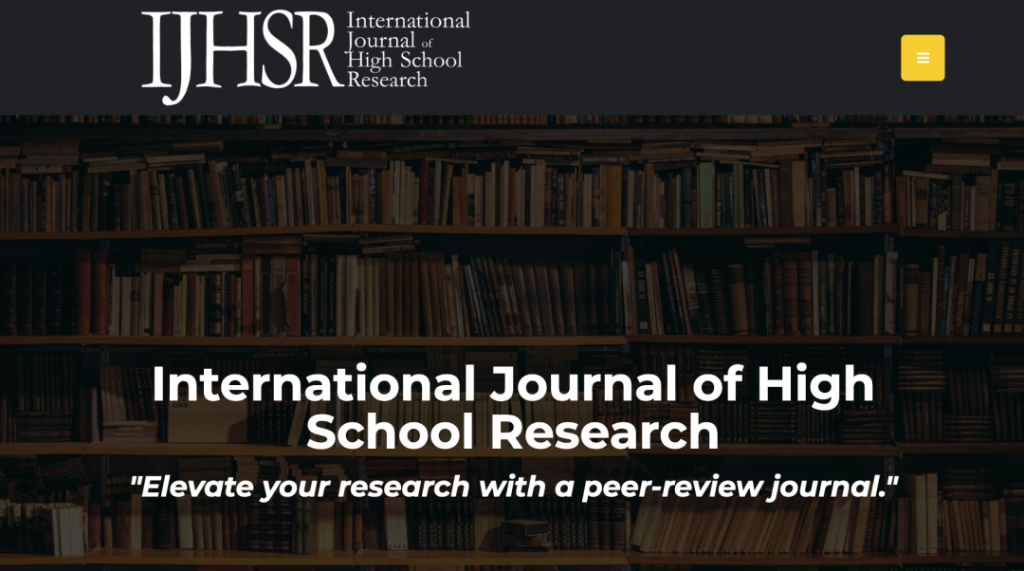 International Journal of High School Research