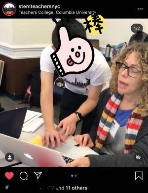 L同学在STEMteachersNYC官方Instagram主页