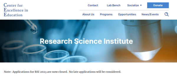 Research Science Institute